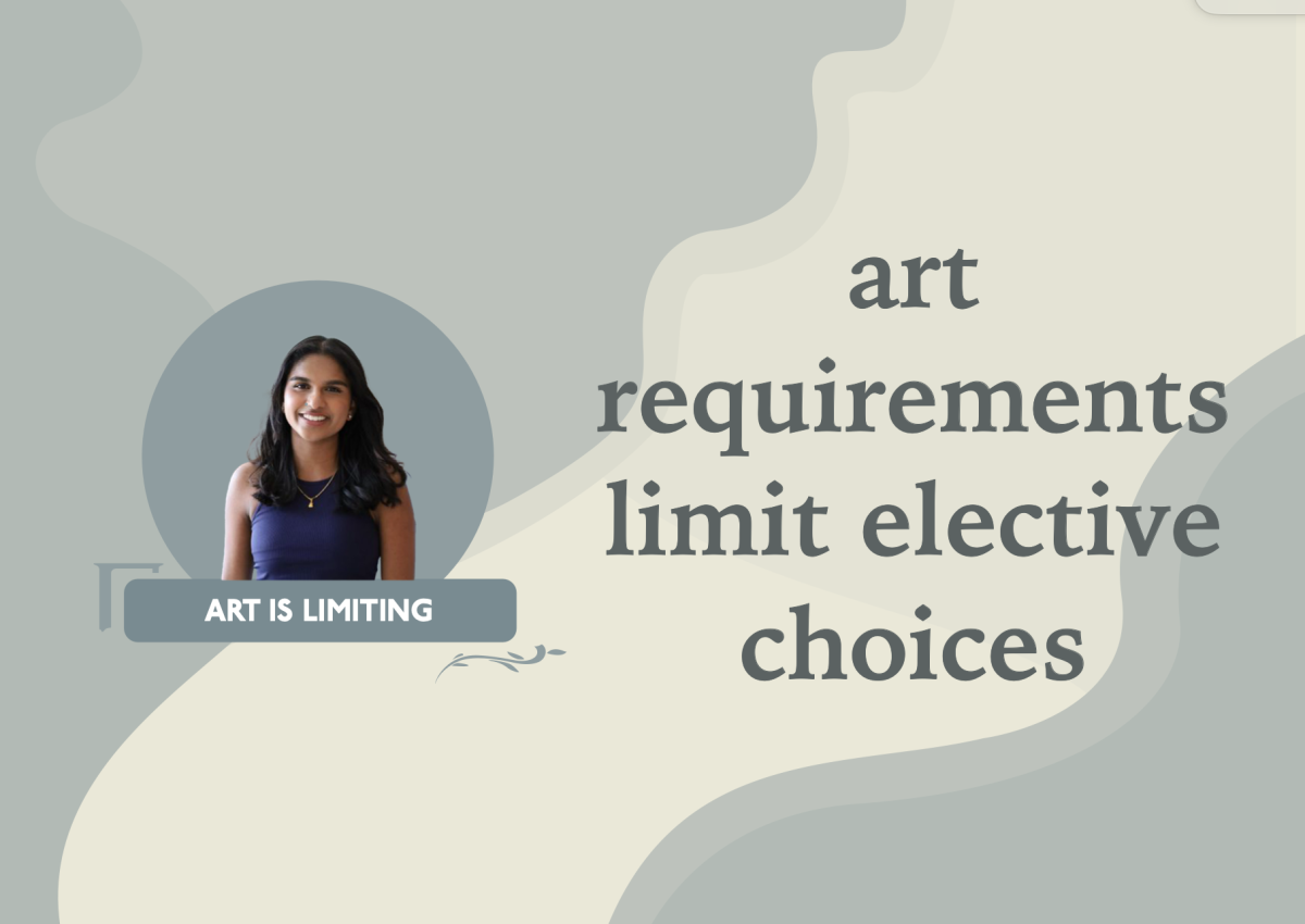 Art requirements limit elective class choice